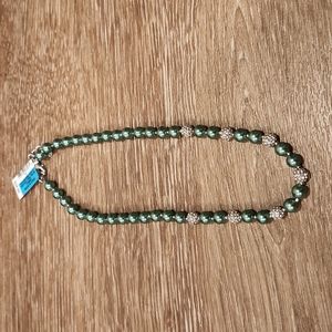 Charter Club Imitation Pearl Necklace | Teal